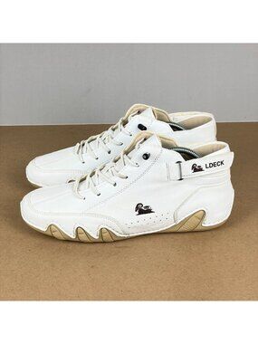 LDeck Explorer Outdoor Hiking Shoes Womens 7.5 EU 39 White Tan Lace Up